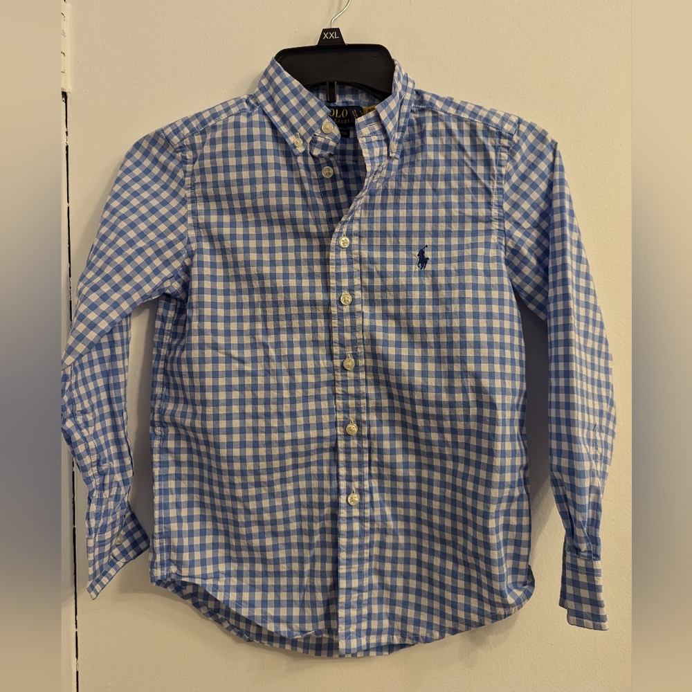 Kids OLs Gingham Poplin Shirt